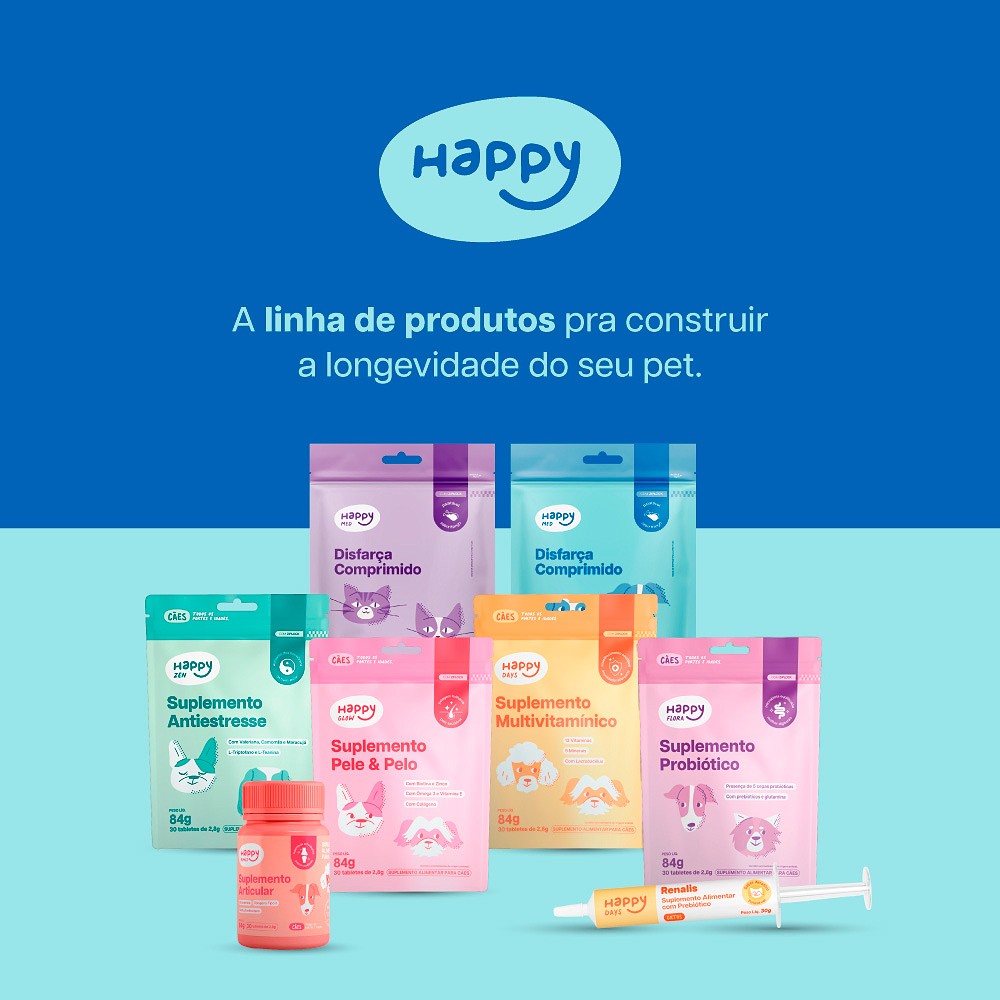 Suplemento Happy Bones Articular para Cães