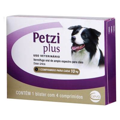 Petzi Plus para Cães de 5 a 10kg 4 comprimidos