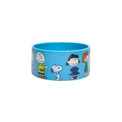 Comedouro Zooz Pets All Friends Porcelana Azul para Cães e Gatos 570ml