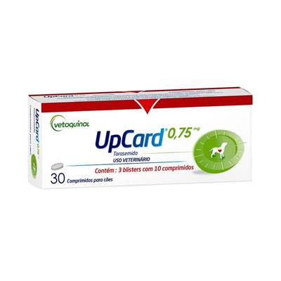 Upcard Vetoquinol para Cães 30 Comprimidos 3mg