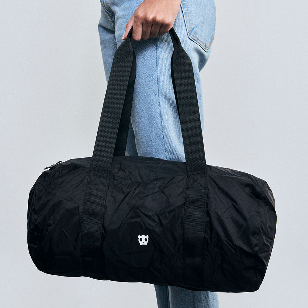 Mala Duffel Dobrável Preto | Imagem 3