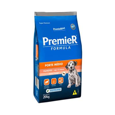 Ração Premier Fórmula para Cães Filhotes Raças Médias sabor Frango 20kg