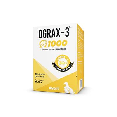 Ograx-3 1000 Suplemento Nutricional 30 cápsulas