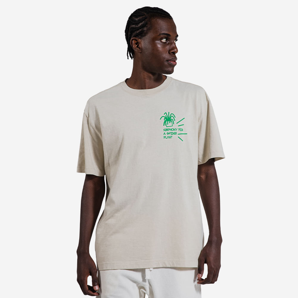 T-Shirt Wide Spider Plant Areia | Imagem 0
