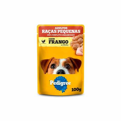 Ração Pedigree Sachê para Cães Adultos Raças Pequenas sabor Frango 100g