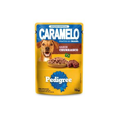 Ração Úmida Pedigree Caramelo para Cães Adultos sabor Churrasco