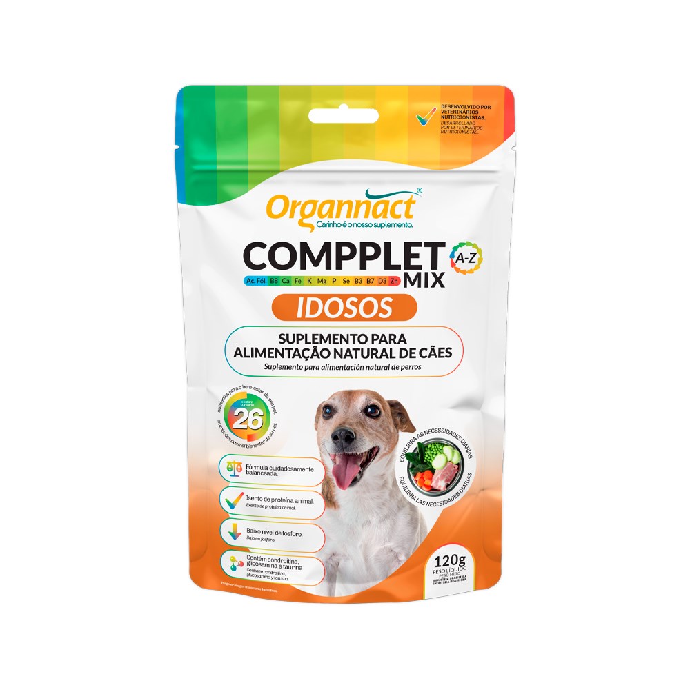 Suplemento Organnact Compplet Mix para Cães Idosos 120g