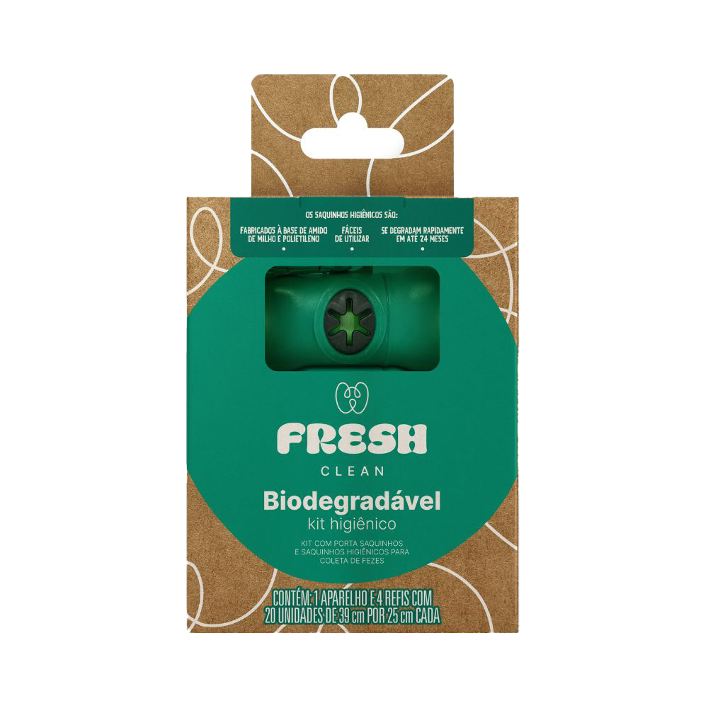 Kit Cata Caca Fresh Clean para Cães e Gatos