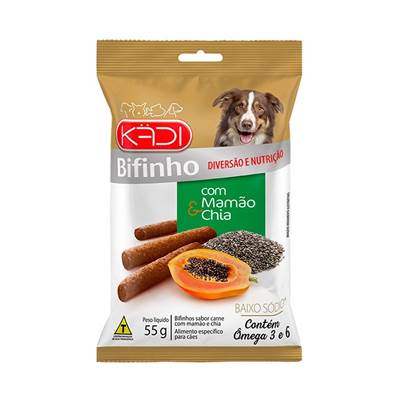 Snack Kadi para Cães sabor Mamão e Chia 55g