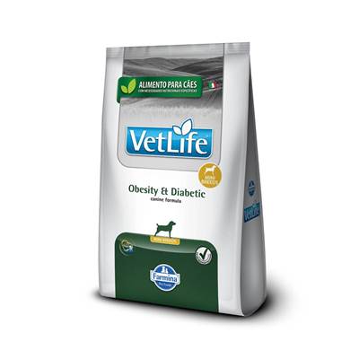 Ração Vet Life Natural Obesity & Diabetic para Cães Adultos de Porte Pequeno 2kg