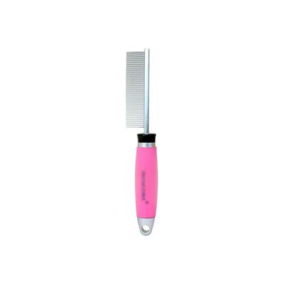 Pente Fino Germanhart 40 Dentes Gel Rosa para Cães e Gatos U