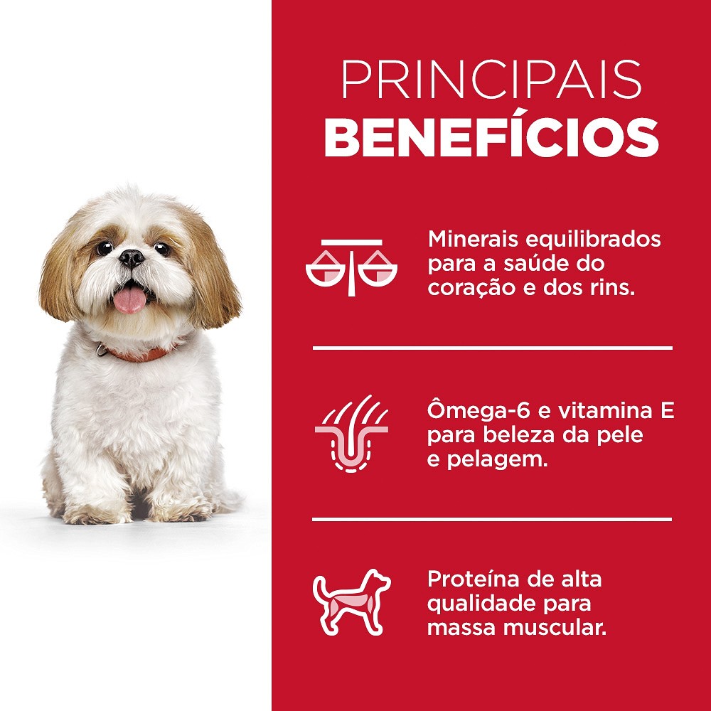 Ração Hill's Science Diet Adulto 7+ Pedaços Pequenos para Cães Idosos Sabor Frango