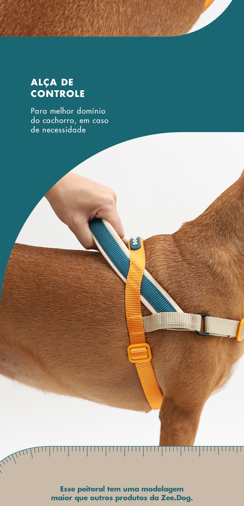 Peitoral Antipuxão SofterWalk para Cachorros Voyage
