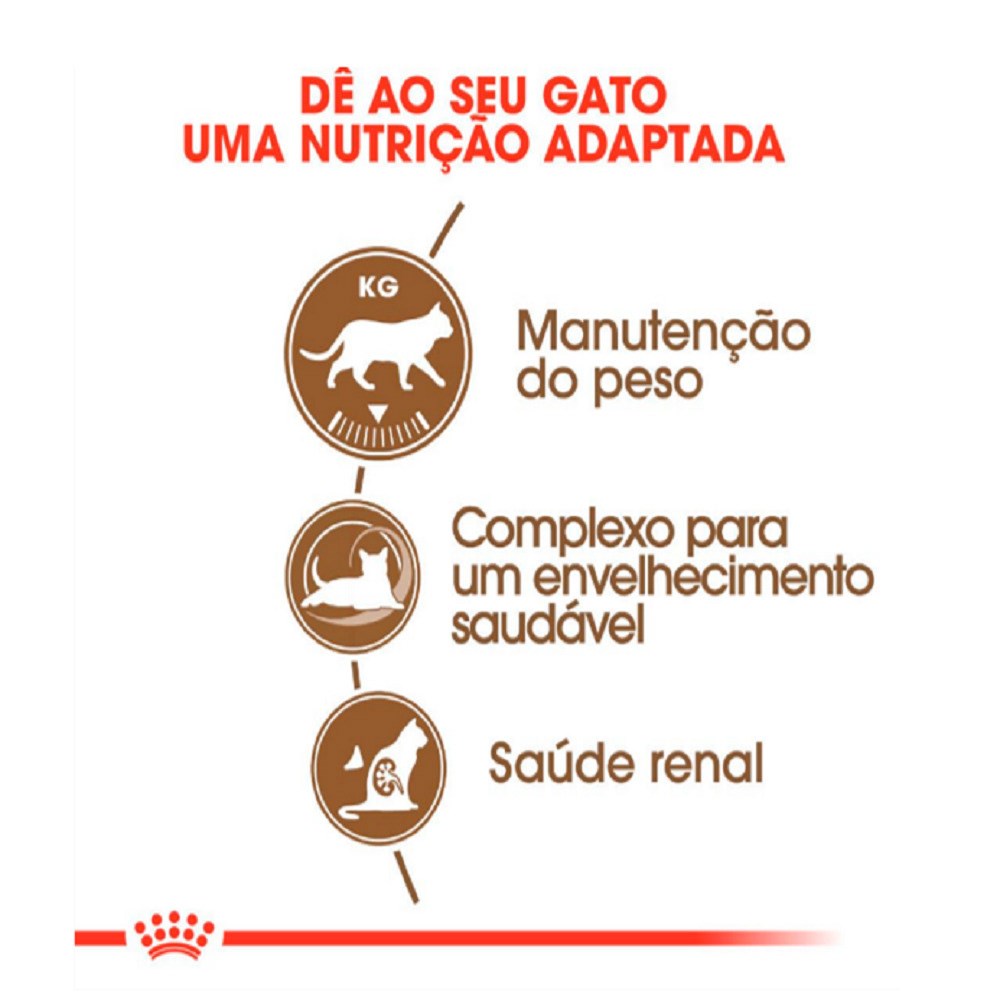 Ração Royal Canin Sterilised para Gatos Adultos Castrados a partir de 12 anos de idade