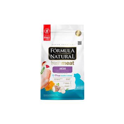 Ração Fórmula Natural Fresh Meat para Cães Filhotes de Porte Médio 12kg