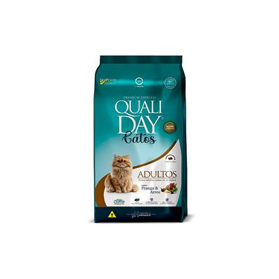 Ração Qualiday para Gatos Adultos Sabor Frango 1kg