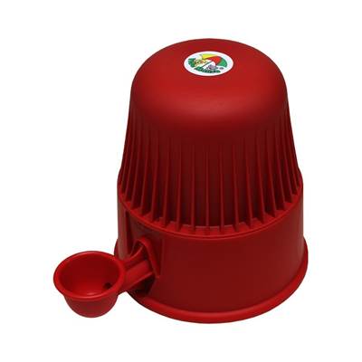 Bebedouro Vida Mansa Polipropileno para Cães e Gatos Vermelho PP