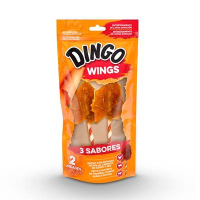 Petisco Dingo Wings 3 Sabores para Cães 5 unidades