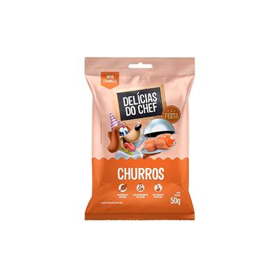 Snack Petitos Chef sabor Churros para Cães 50g
