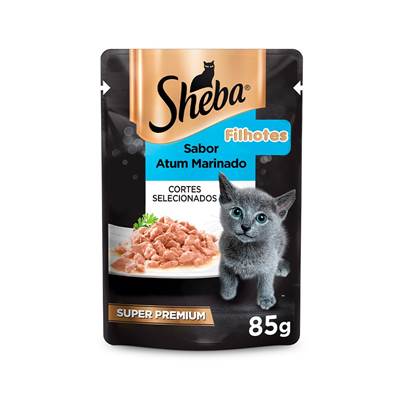 Ração Úmida Sheba Sachê para Gatos Filhotes Sabor Atum 85g