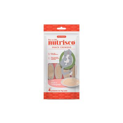 Snack Nutrisco Cremoso para Gatos sabor Atum e Caranguejo 56g