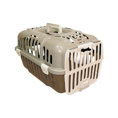 Caixa de Transporte Furacão Pet Joy Marrom para Cães e Gatos Tam 1