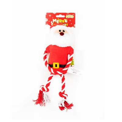 Brinquedo Pawise Papai Noel Corda para Cães U