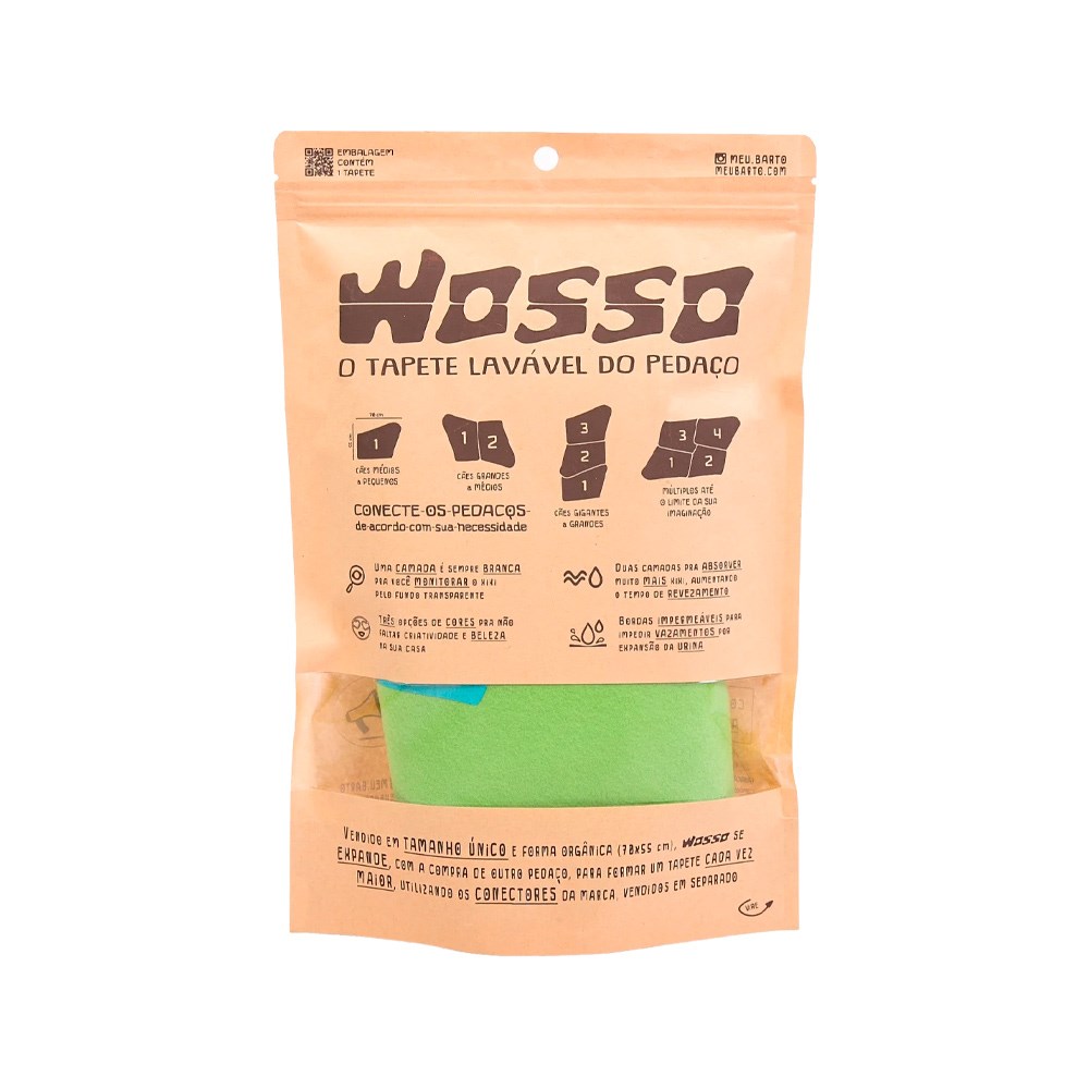 Tapete Higiênico Lavável Wosso Verde