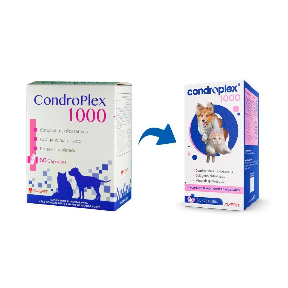 Suplemento Condroplex 1000  para Cães e Gatos
