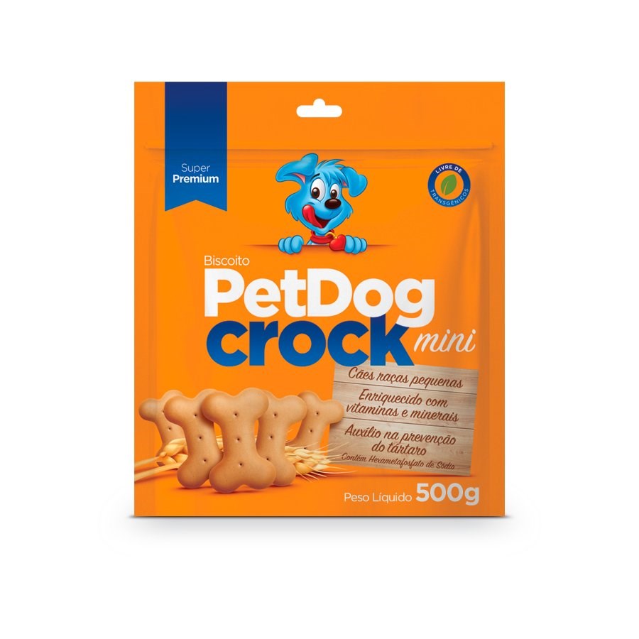 Biscoito Pet Dog Crock Mini para Cães de Raças Pequenas