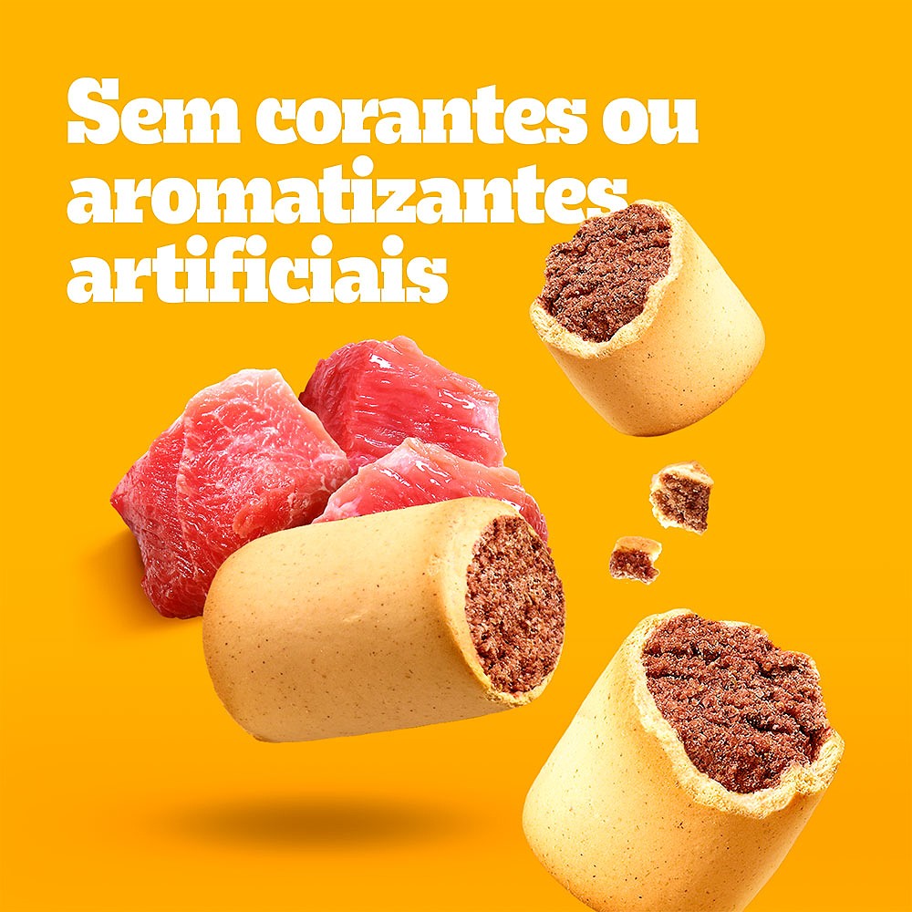 Biscoito Pedigree Biscrok Marrobone para Cães Adultos Sabor Carne