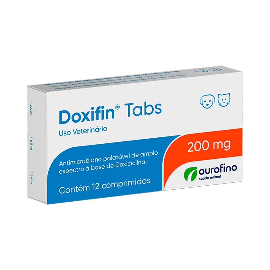 Antibiótico Doxifin Tabs - Comprimidos Palatáveis