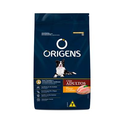 Ração Origens para Cães Adultos sabor Frango e Cereais 20kg