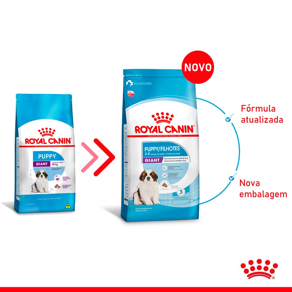 Ração Royal Canin para Cães Filhotes Giant Puppy De 2 a 8 Meses