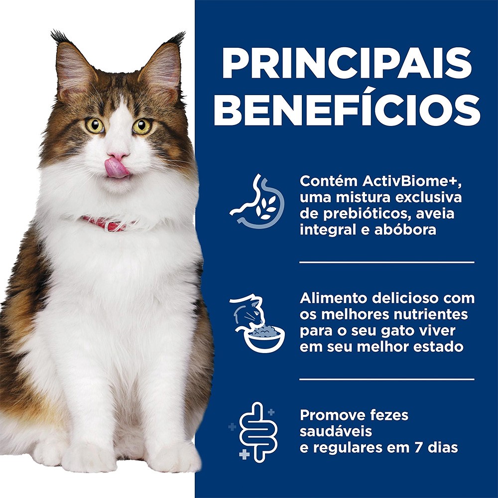 Ração Úmida Hill's Science Diet Digestão Perfeita para Gatos Adultos sabor Frango e Vegetais