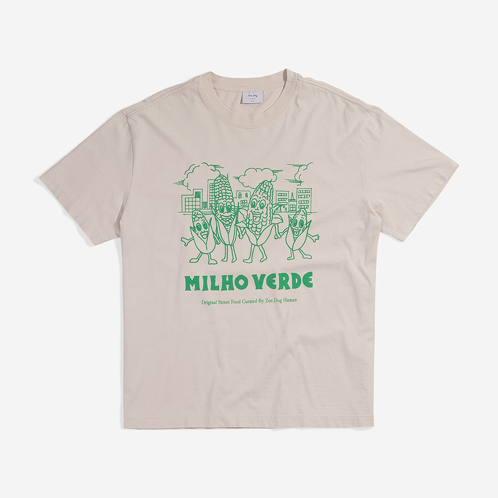 T-Shirt Wide Milho Verde Areia | Imagem 3