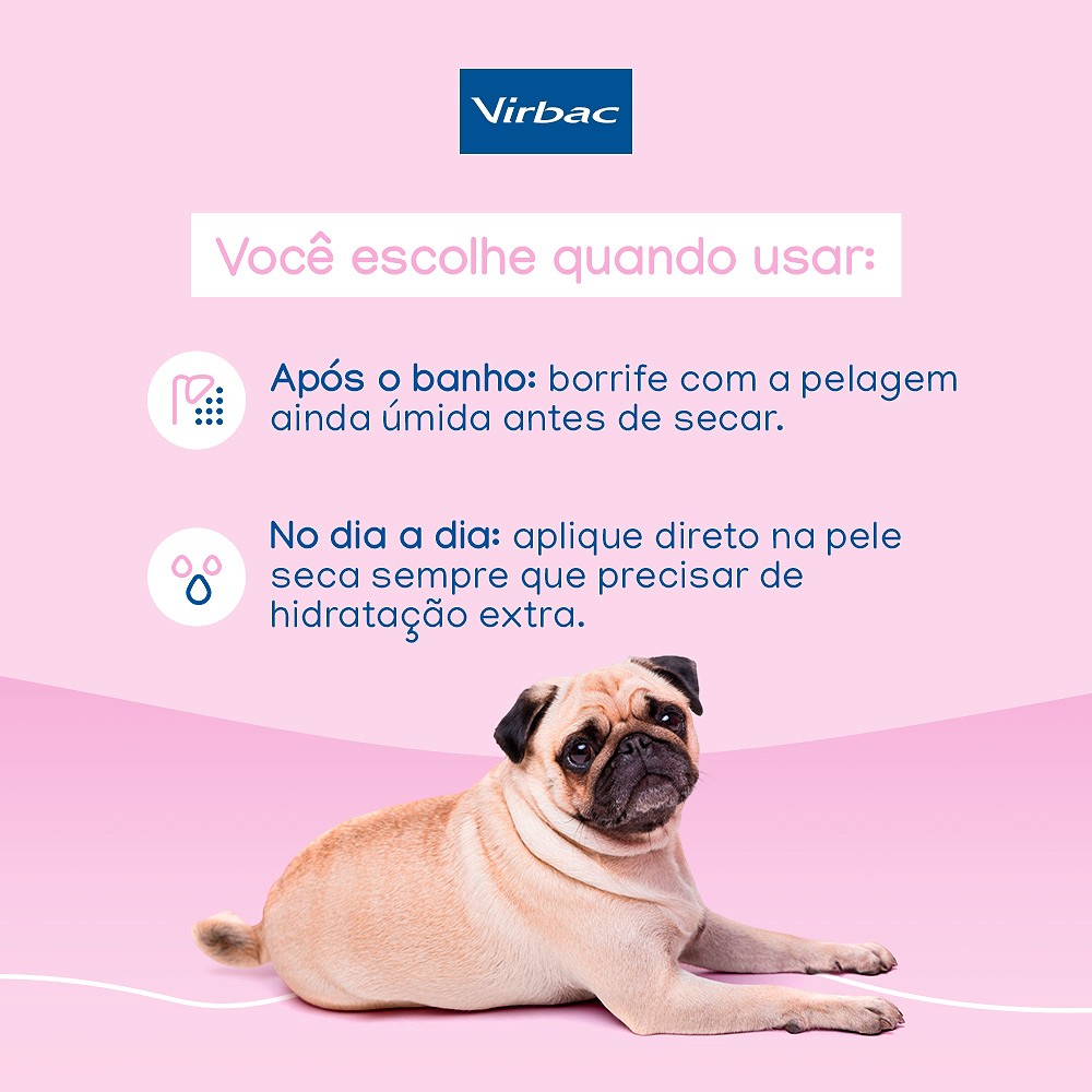 Hidratante Virbac Phisioderm Hydrat Spray para Cães e Gatos