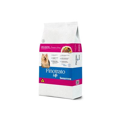 Ração Finotrato Life Sensitive para Cães Adultos de Raças Pequenas e Médias Sabor Cordeiro e Arroz 10,1kg