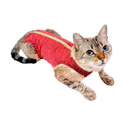 Roupa Cirúrgica Pet Med para Gatos Duo Dry Rosa 1