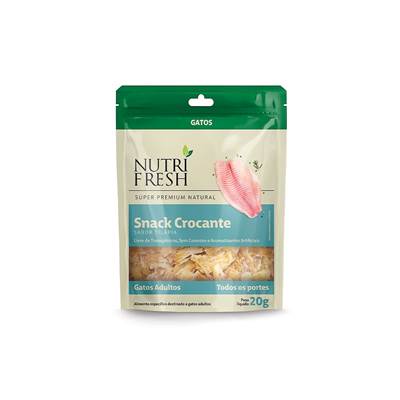 Snack Crocante Nutrifresh para Gatos sabor Tilápia 20g