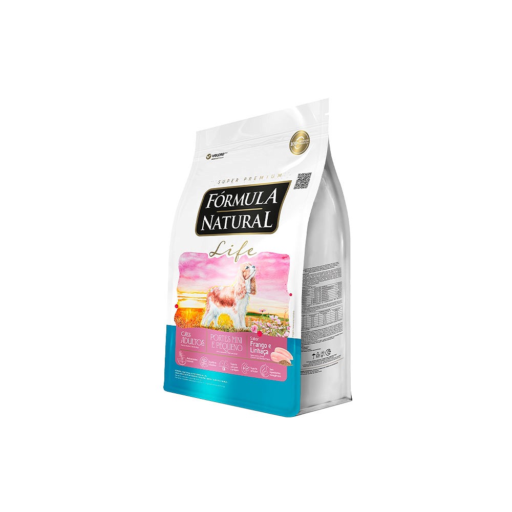 Ração Fórmula Natural Life para Cães Adultos Raças Mini e Pequeno