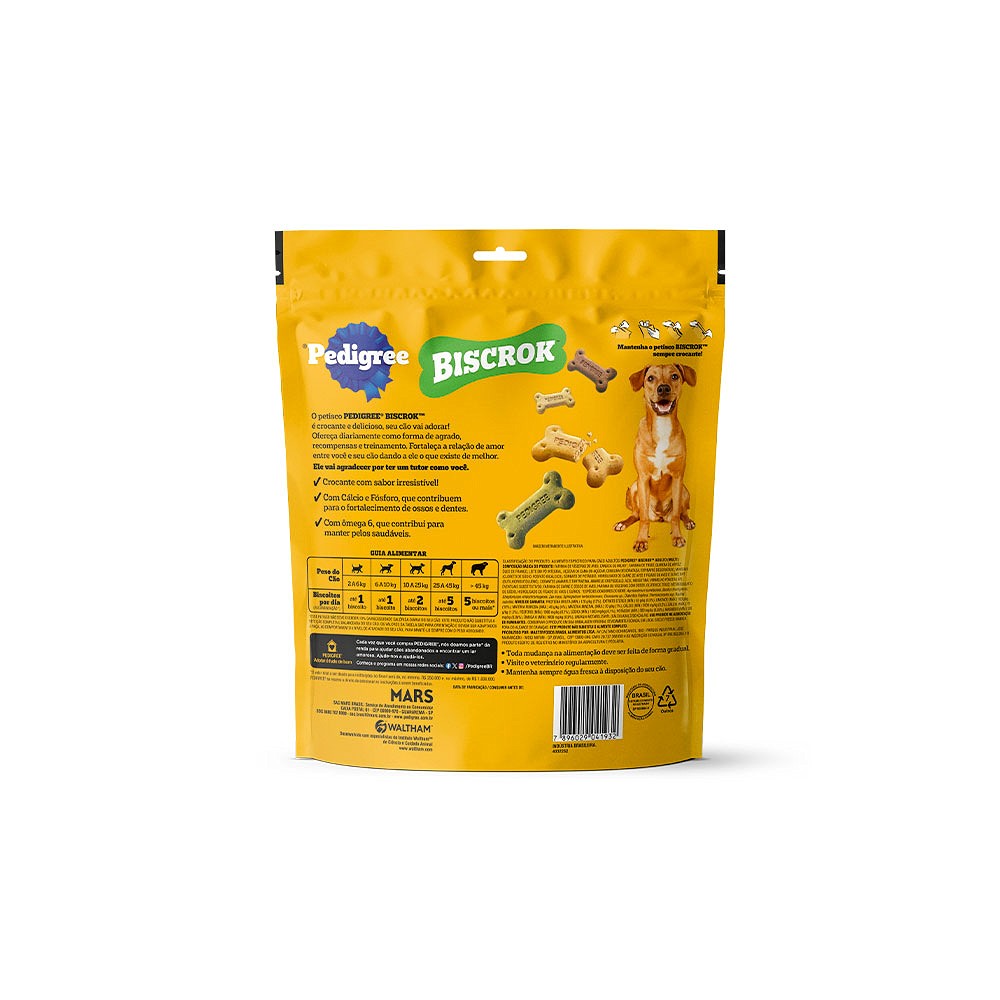 Biscoito Pedigree Biscrok Multi para Cães Adultos 