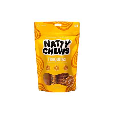 Osso Natty Chews Traqueia Bovina Natural para Cães - 2 Unidades U