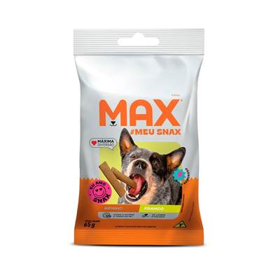 Snack Max Bifinho Frango para Cães Adultos 65g