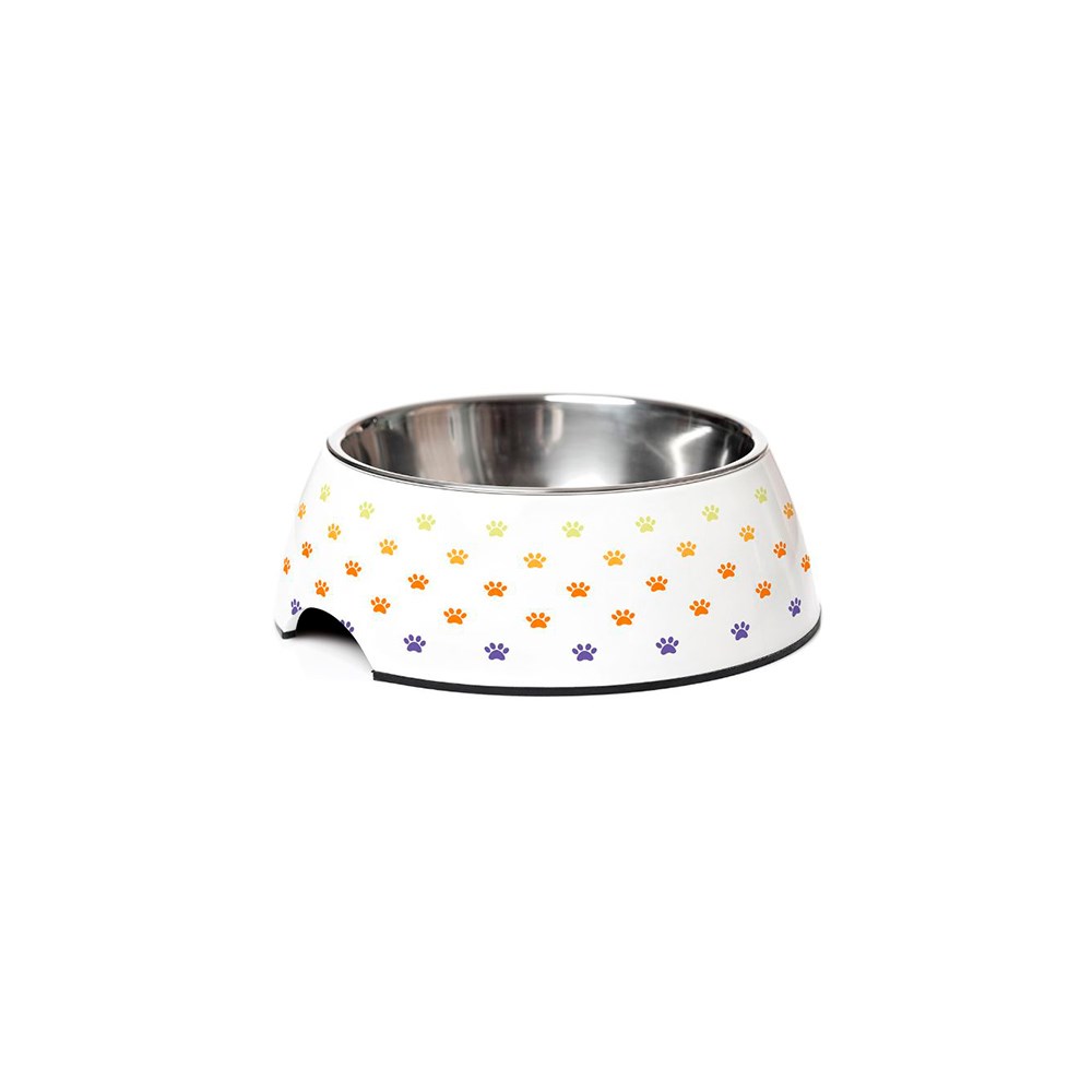 Comedouro Jambo Pet Top Removível Dots Branco para Cães