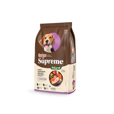 Ração Supreme Quatree Light para Cães Adultos Castrados de Porte Médio e Grande sabor Frango e Salmão 15kg