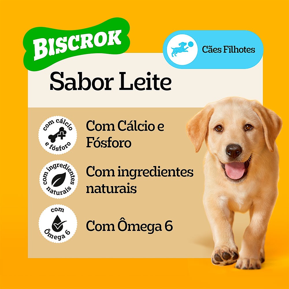 Biscoito Pedigree Biscrok para Cães Filhotes 