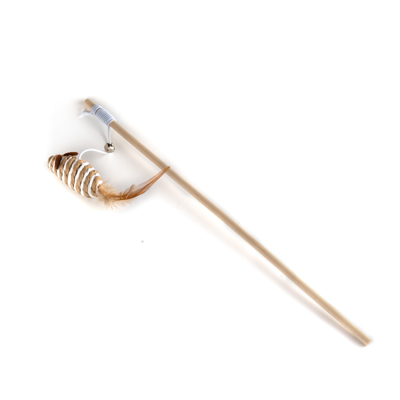 Brinquedo Fuzz para Gatos Varinha de Rato Rústica