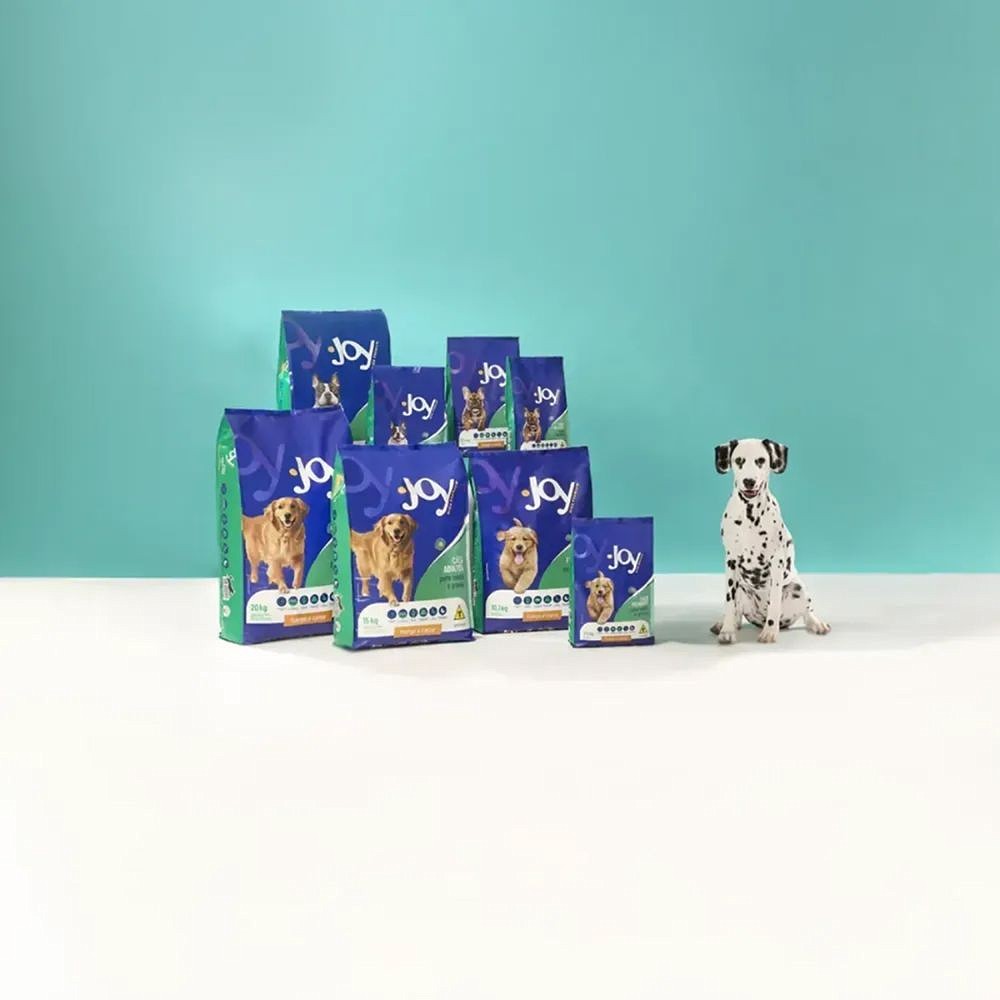 Ração Joy High Premium Cães Filhotes Raças Pequenas Frango e Carne