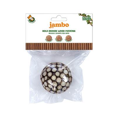 Brinquedo Jambo Bola Wood Matatabi para Gatos M